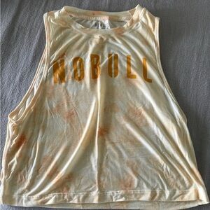 NoBull Muscle Tank - XS Tie Dye Yellow